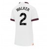 Manchester City Kyle Walker #2 Bortedrakt Kvinner 2023-24 Kortermet